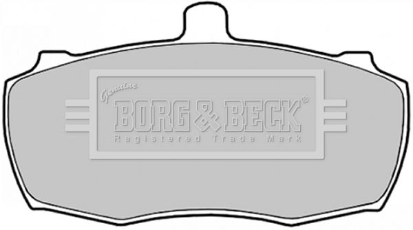 BORG & BECK Комплект тормозных колодок, дисковый тормоз BBP1519